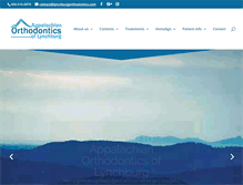 Tablet Screenshot of lynchburgorthodontics.com